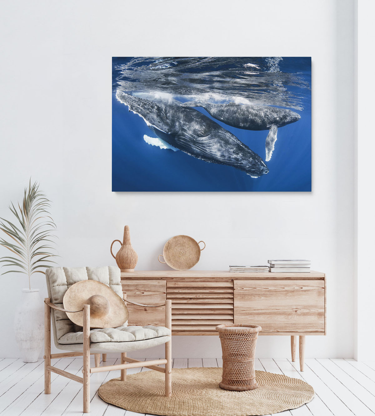 norsunvalas-ja-vasikka-réunionin-saari-taulu_1_1626952_4 Humphback Whale and Calf