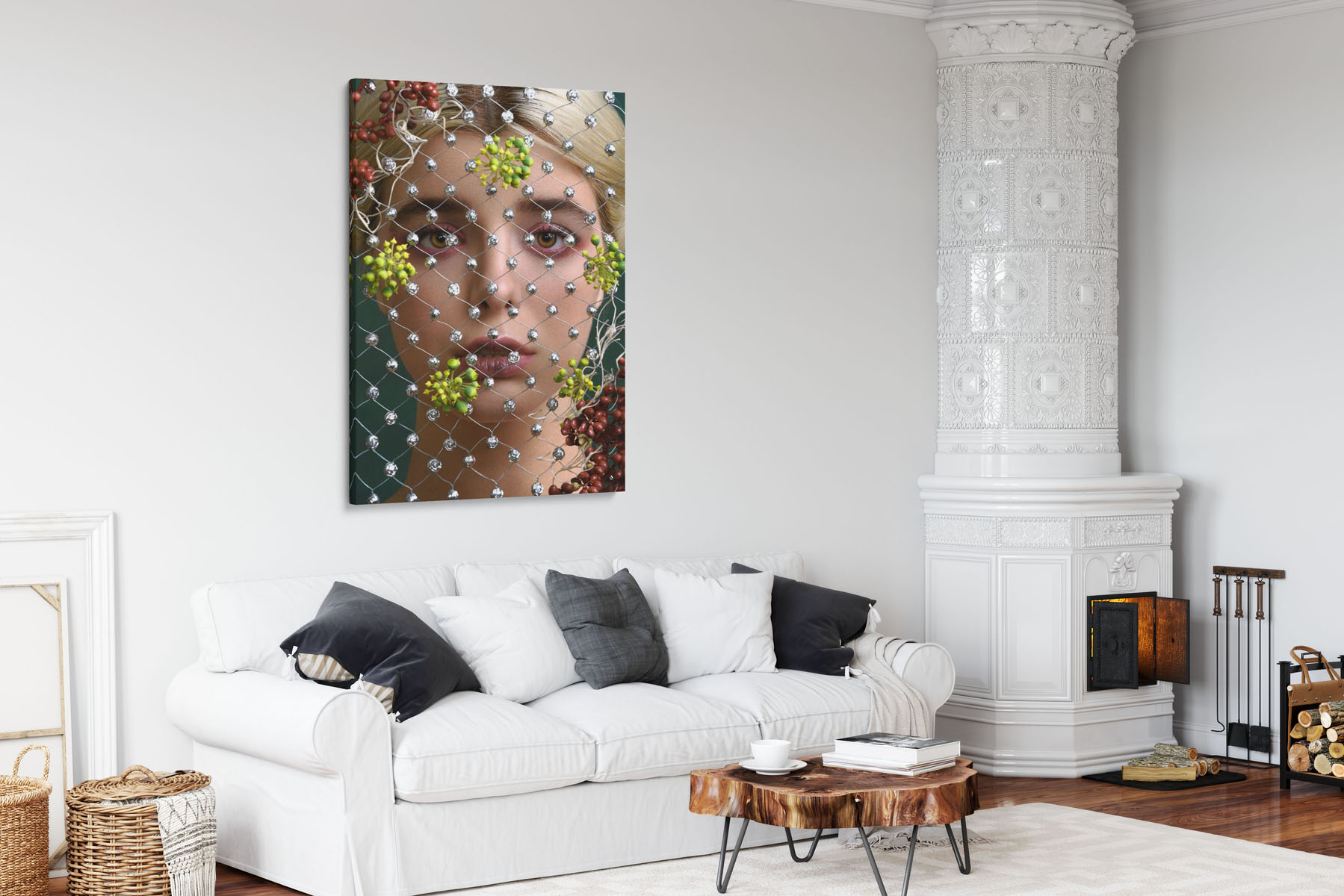 orlénin-neito-taulu_1_1779682_2 Maid of OrleI-sisustustaulu jossa nainen